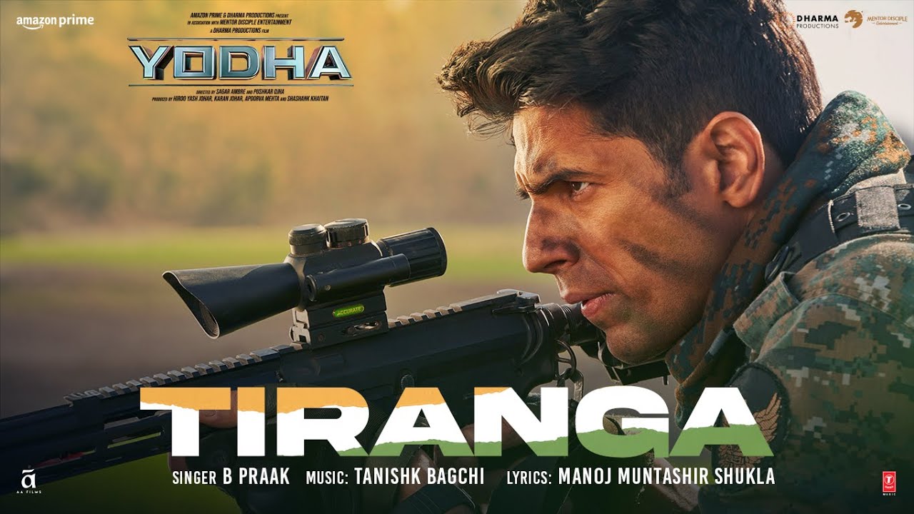 Tiranga Song Lyrics Yodha (2024) | तिरंगा B Praak, Sidharth Malhotra